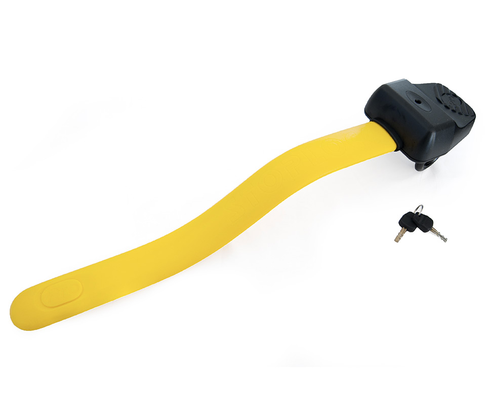 Lenkradkralle Stoplock HG-149-00 Pro von Saxon (gelb), einzeln mit Schlüssel